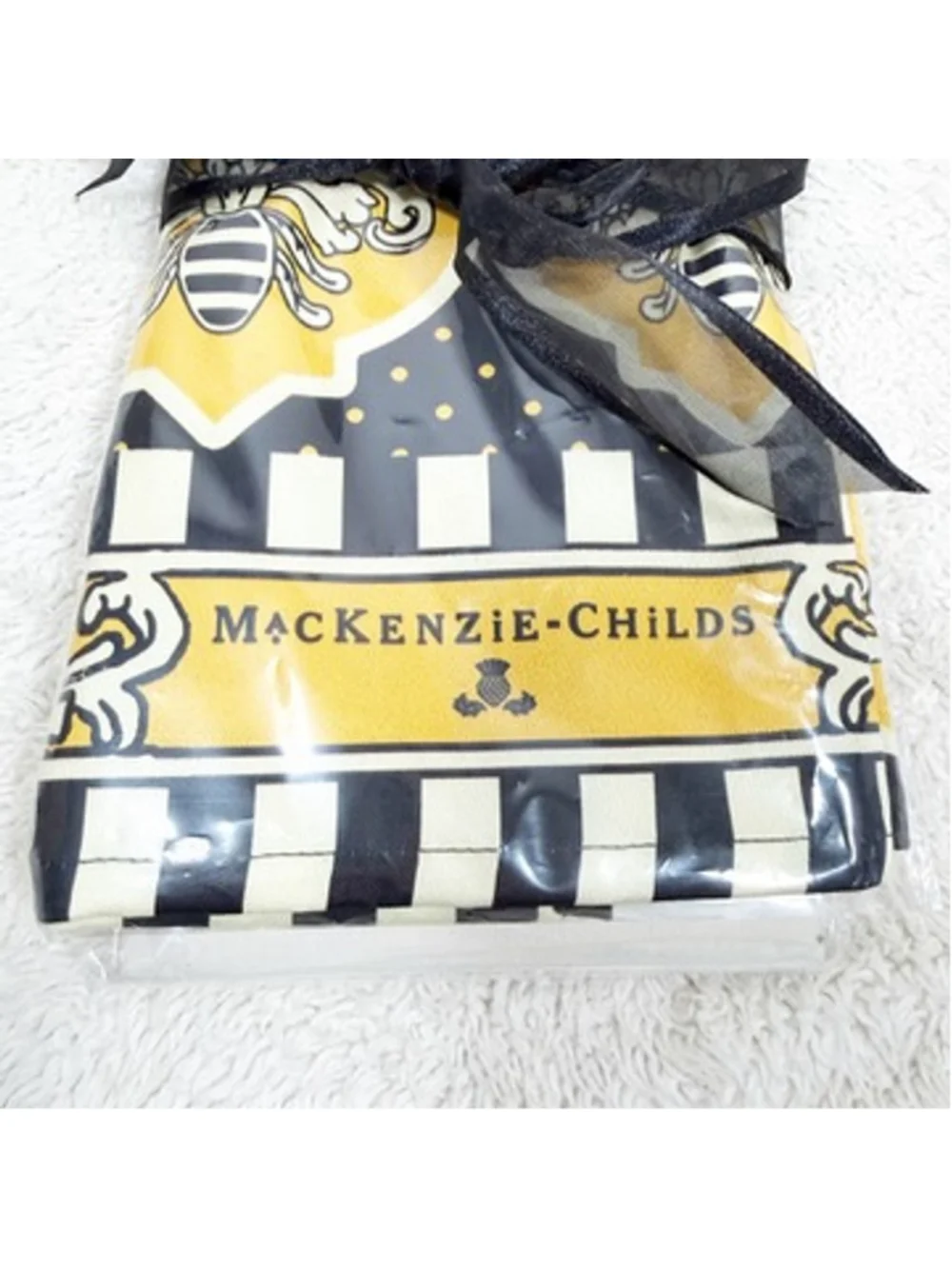 MacKenzie-Childs Queen Bee Dish Towel & Mary Lake Thompson Flour Sack Cotton NWT